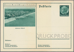 Deutsches Reich - Ganzsachen: 1934, Komplette Serie Von 144 Stück Bild-Postkarten 6 Pf Dkl'grün Hind - Otros & Sin Clasificación