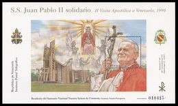 Venezuela, 1996 (#3010b), Madonna Of Coromoto, Pope John Paul II, Johannes Paul II, Architecture, Jungfrau Maria - Päpste