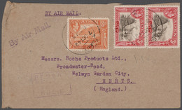 Aden: 1938-1958: Group Of 25 Covers And Postcards Sent From Aden To Austria, England, Germany, India - Yemen