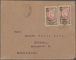 Äthiopien: 1919/36, Group Of 13 Covers All To Switzerland, Mostly Registered. Includes 1922 Cover Wi - Etiopía