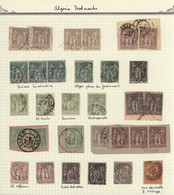 Algerien: 1863/1950 (ca.), French North Africa, Mint And Used Collection Of Algeria, Morocco, Tunesi - Usados