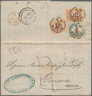 Argentinien: 1826/1871, Teilsammlung Von 10 Belegen In Schwarzen Lindner Einstecktafeln Meist Schiff - Otros & Sin Clasificación