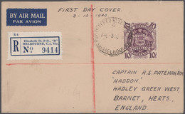 Australien: 1944/1952, Very Comprehensive Collection With Ca.250 Postally Used First Day Covers, Com - Colecciones