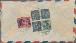 China: 1900/46 (approx.), 13 Covers And 11 Postcards, Including Cover With Perfined Stamps, Airmail - Otros & Sin Clasificación