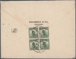 China: 1923/50 (approx.), Seven Covers Including Airmails And And One With Postage Due, Partially Wi - Otros & Sin Clasificación