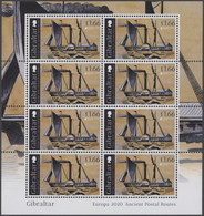 Thematik: Schiffe / Ships: 2020, Gibraltar: Europa 'Ancient Postal Routes', Set Of Two In Miniature - Barcos