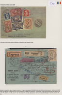 Frankreich: 1924/37, Parcel Bulletins (8) All Sent To Switzerland Inc. Insured (2), COD And Express. - Colecciones Completas