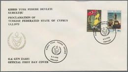 Türkisch Zypern: 1973/1987, Collection Of F.d.c., Michel Nos. 1/219 Excl. 23/24 And 199/202 Complete - Cartas & Documentos