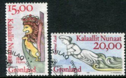 GREENLAND 1996 Ships' Figureheads Used  Michel 294-95 - Used Stamps