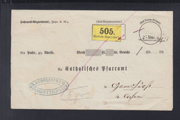 Fahrpost-Begleitbrief Karsruhe - Lettres & Documents