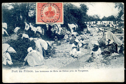 Cpa De  Haiti Port Au Prince Les Laveuses De Bois De Chêne , Pris De Turgeaux  AVR21-34 - Haïti