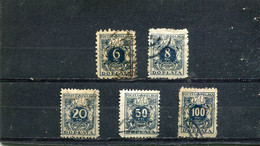 Pologne 1921 Yt 40-44 - Postage Due
