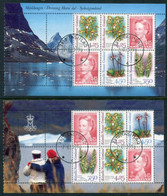 GREENLAND 1996 Arctic Orchids II Booklet Panes Used. Michel 284x-86x - Gebraucht