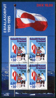 GREENLAND 1995 10th Anniversary Of Flag Block Used. Michel Block 9 - Blocs