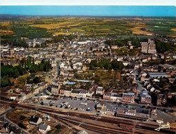 Lamballe * Vue Aérienne Du Centre Ville * La Gare * Ligne Chemin De Fer De Côtes D'armor - Lamballe