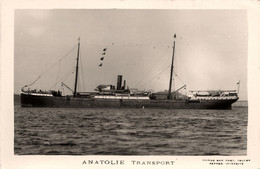 ANATOLIE Transport * Carte Photo * Bateau Cargo Paquebot Commerce Marine Marchande ? Compagnie PAQUET Paquet - Comercio