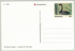 Australien / Australia, Ganzsachen-Karte Schwarzer Schwan / Black Swan - Cygnes