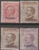Italia Colonie Egeo Patmo 1912 SaN°3 Lot 4v MNH/** Vedere Scansione - Ägäis (Patmo)