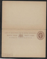 Cap De Bonne Espérance - Entiers Postaux - Cape Of Good Hope (1853-1904)