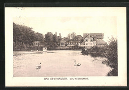 AK Bad Oeynhausen, Teich Vor Dem Siel-Restaurant - Bad Oeynhausen