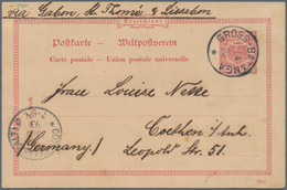 Deutsche Kolonien - Kamerun - Ganzsachen: 1890, 10 Pfg. Krone/Adler, Ganzsache, Rahmentyoe A, Sauber - Kameroen