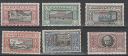 463 ** 1924 – Giri Coloniali – Manzoni Le 4 Serie Complete 24 Valori. Cert. Sorani. Cat. € 8800,00. SPL - Altri & Non Classificati