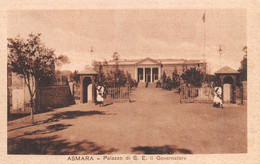 09614 "ASMARA - PALAZZO DI S. E. IL GOVERNATORE"  CART. ORIG. NON SPED. - Erythrée