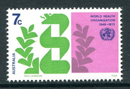 Australia 1973 25th Anniversary Of WHO MNH (SG 536) - Neufs