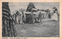 09618 "ASMARA (ERITREA) - FESTA DEL MASKAL (IL CLERO)"  CART. ORIG. NON SPED. - Erythrée