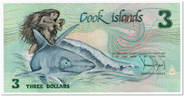 COOK ISLANDS,3 DOLLARS,1987,P.3,AU-UNC,RARE - Autres - Océanie