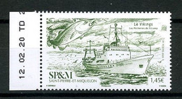 SPM Miquelon 2020 N° 1234 ** Neuf MNH Superbe  Bateaux Le Viking Poissons Pêcheries De Fécamp Ships Fishes Transports - Unused Stamps