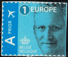 Belgique 2013 Non Oblitéré Used Roi Philippe Bleu Europe Sur Fragment SU - Unused Stamps