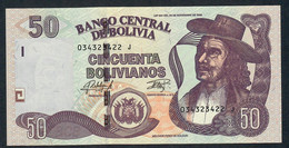 BOLIVIA P245d 50 BOLIVIANOS 1986 Issued 2015 Serie J Signature 92 UNC. - Bolivien