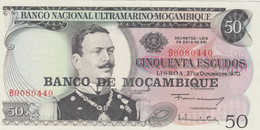 Mozambique #116, 50 Escudos (1976) Banknote - Mozambique