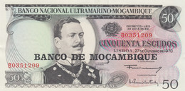 Mozambique #116, 50 Escudos (1976) Banknote - Mozambique