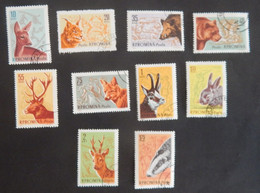 ROUMANIE YT 1781/1790 OBLITÉRÉS "ANIMAUX" ANNÉE 1961 - Used Stamps