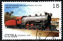 Cuba 1997 Mi 4074 160 Years Cuban Railways, Locomotives - Oblitérés