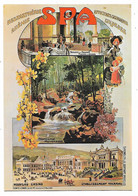 CP SPA, PERLE DES ARDENNES, REPRODUCTION D'UNE ANCIENNE AFFICHE, MUSEE DE LA VILLE D'EAUX, BELGIQUE - Spa