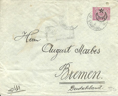 Turkey; Ottoman Postal Stationery Sent To Bremen - Storia Postale