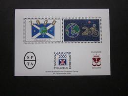 GLASGOW 2000 NATIONAL PHILATELIC EXHIBITION COMMEMORATIVE MINIATURE SHEET ( 02093 ) - Cinderelas