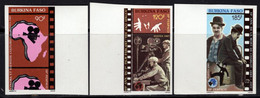 BURKINA FASO (1987) Movie Camera. Film Crew. Charlie Chaplin. Set Of 3 Imperforates. Scott Nos 793-5. - Burkina Faso (1984-...)