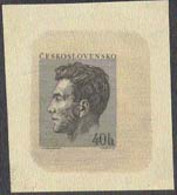 CZECHOSLOVAKIA (1953) Julius Fucik. Die Proof In Grey. Journalist Killed By The Nazis. Scott No 607, Yvert No 723. - Proeven & Herdrukken