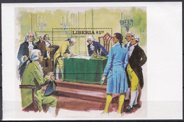 Liberia Sc932 American Revolution, George Washington Signing Of The Constitution, Proof 1, Epreuve - George Washington