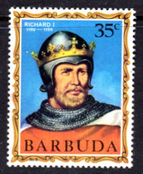 BARBUDA - 1970 ENGLISH MONARCHS RICHARD I STAMP FINE MNH ** SG 47 - Barbuda (...-1981)