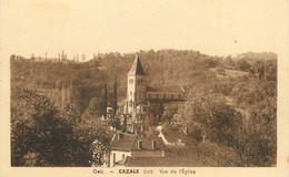 / CPA FRANCE 46 "Cazals, Vue De L'église" - Cazals