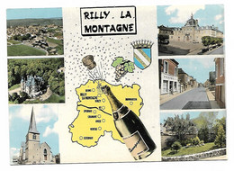 CP MULTIVUES RILLY LA MONTAGNE, MARNE 51 - Rilly-la-Montagne