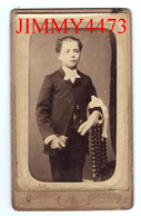 Portrait D'un Communiant, à Identifier - CARTE CDV Tirage Aluminé 19ème Taille 63 X 104 - Edit. A. Fouquet Nantes - Antiche (ante 1900)
