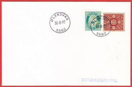 NORWAY - 5582 ØLENSVÅG (Hordaland County) = Vestland From Jan.1 2020 - Last Day/postoffice Closed On 1997.08.30 - Local Post Stamps