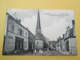 CLERE  La Grande Rue Et L'eglise  , Animé - Cléré-les-Pins