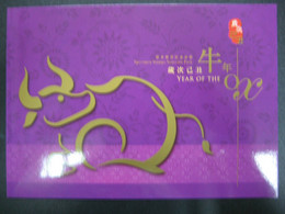 Hong Kong 2009 Year Of OX Stamps MS SPECIMEN PACK - Andere & Zonder Classificatie